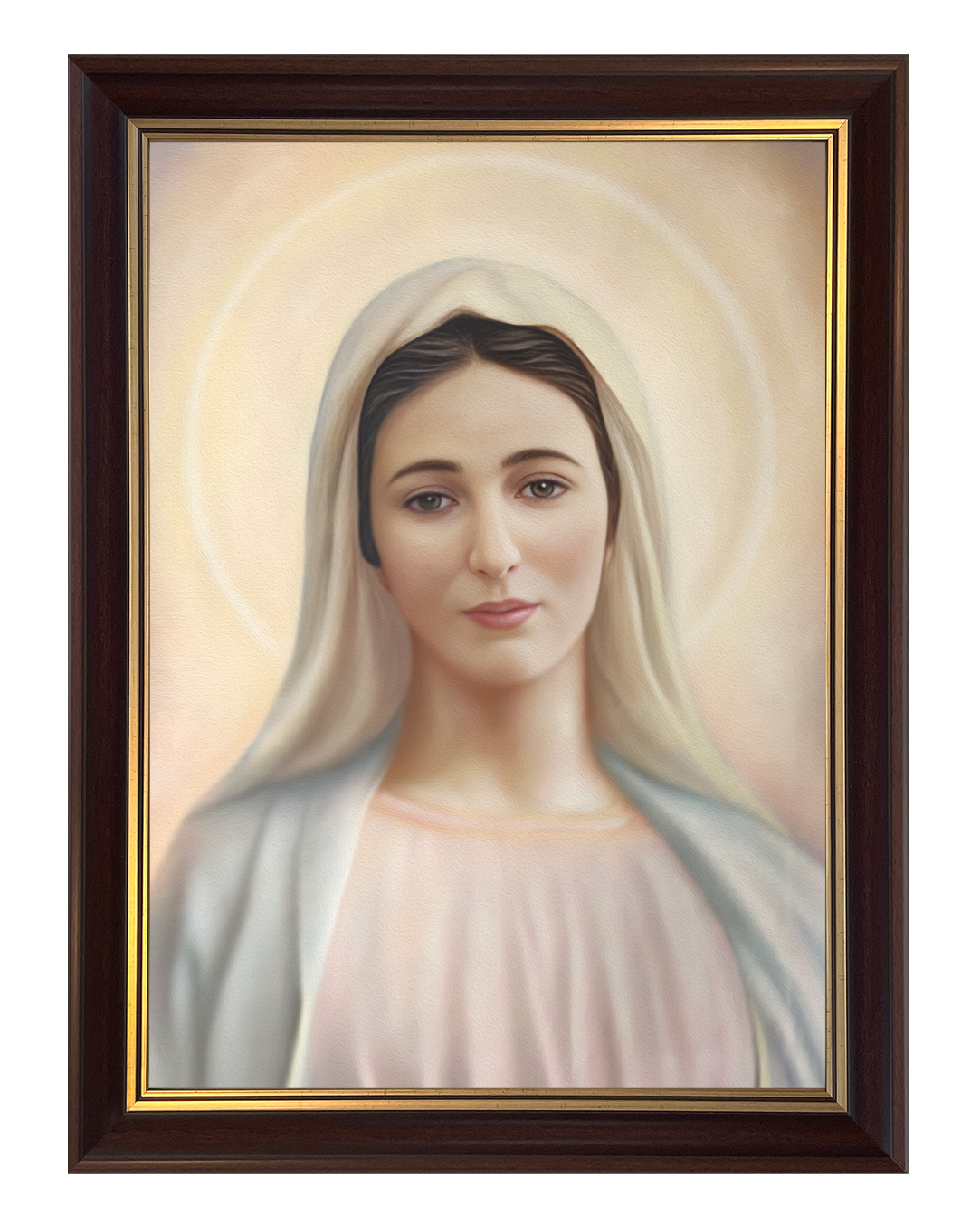 Obraz w rozmiarze 50x70 cm oprawiony w ramę C1. Szerokość ramy ok. 5 cm.