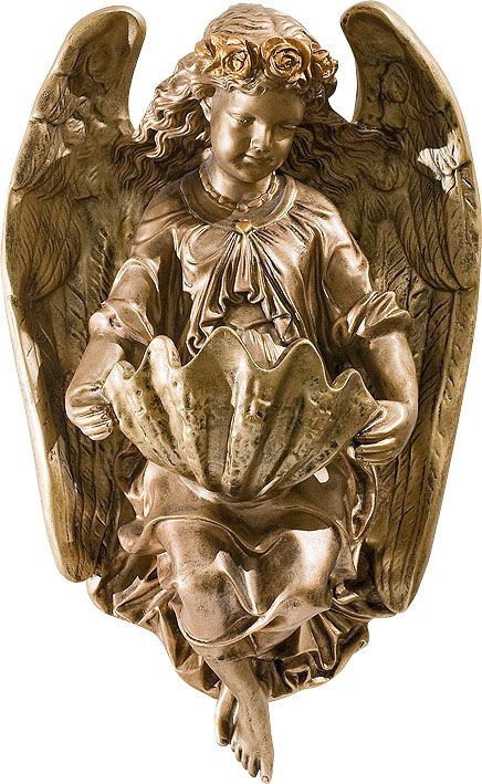 Aniołek z misą na wodę święconą - 45 cm - Naczynie liturgiczne