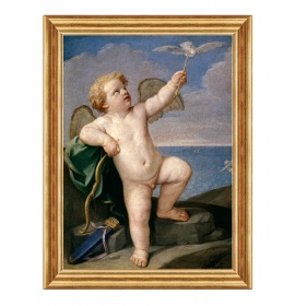 Aniołek z gołąbkiem - 111 - Obraz religijny