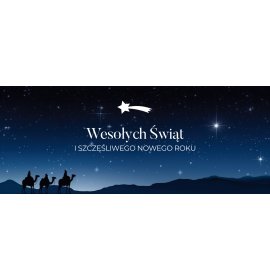 Baner świąteczny - Wesołych Świąt - 05 - 300x120 cm