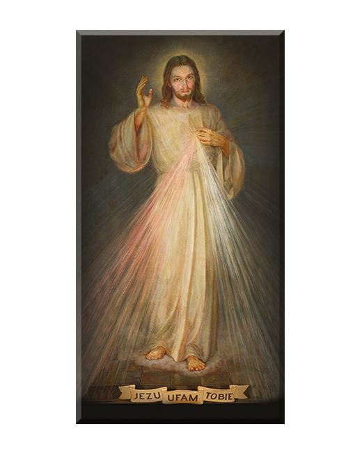 Jezu, ufam Tobie - Oficjalny obraz - Łagiewniki - 90x170 cm - 23 - Obraz religijny 