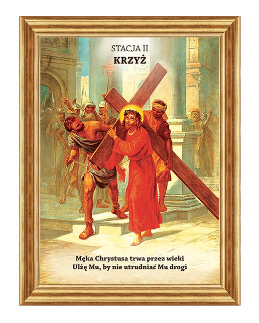 Jezus bierze krzyż na swoje ramiona - Stacja II - Lubaczów II
