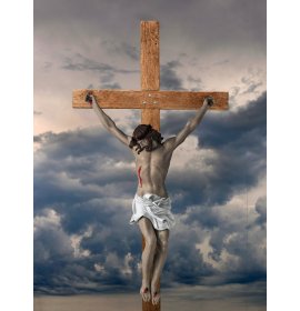Jezus na krzyż - PCV - Obraz religijny