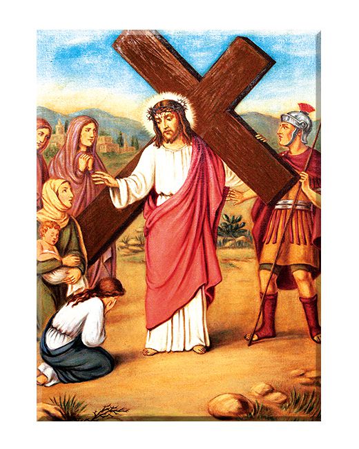 Jezus pociesza płaczące niewiasty - Stacja VIII - Boleszyn
