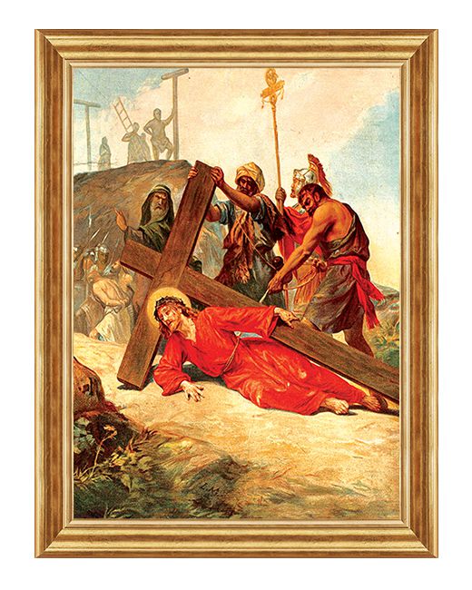 Jezus upada po raz trzeci - Stacja IX - Lubaczów I