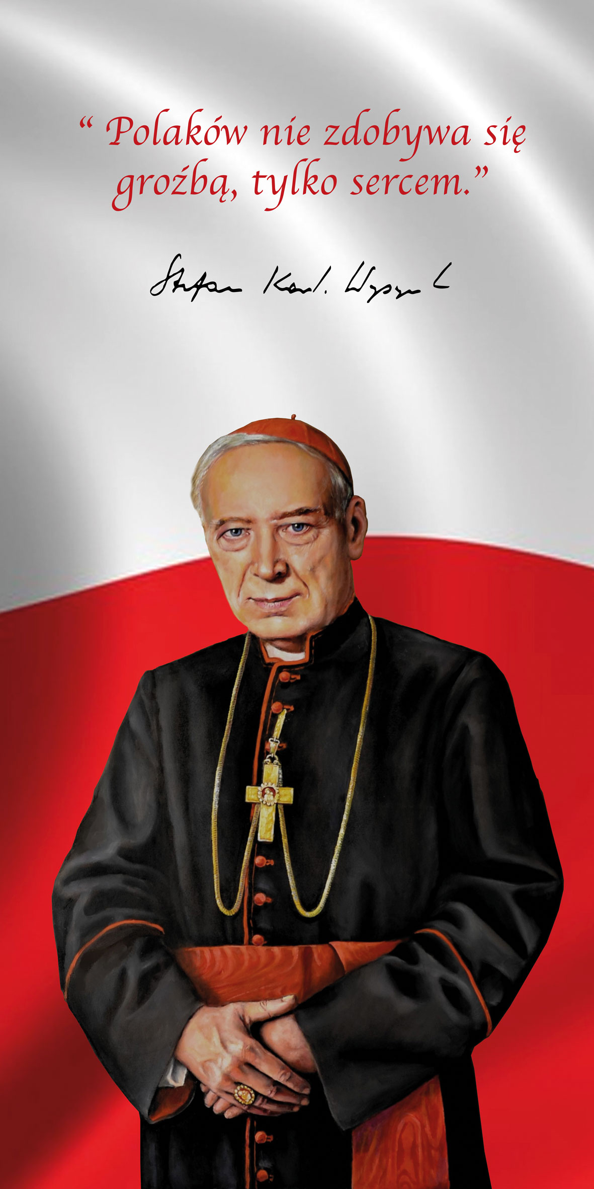 Kardynał Stefan Wyszyński - 03 - Baner religijny - 100x200