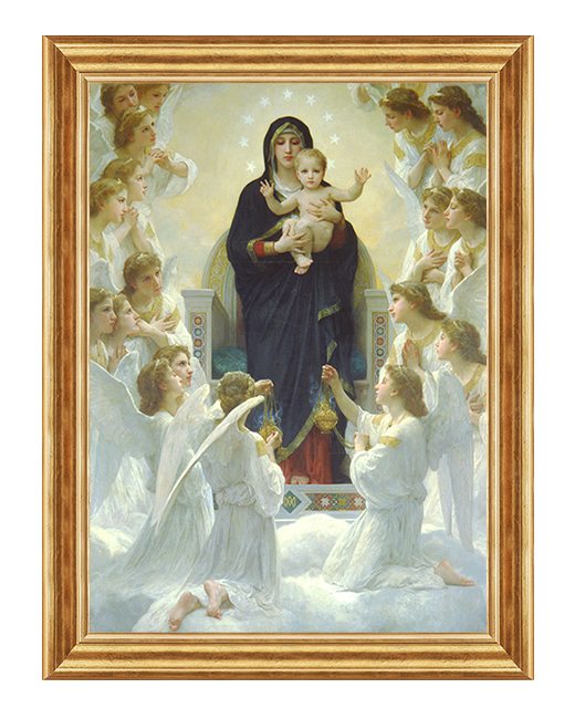 Matka Boska Krolowa Aniołów - William-Adolphe Bouguereau - Obraz z ramą