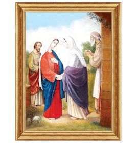 Nawiedzenie świętej Elżbiety - Ogród różańcowy I - Obraz biblijny