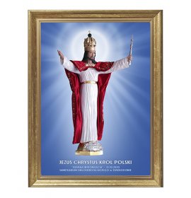 Obraz figury Pana Jezusa Chrystusa Króla Polski ze Świebodzina - 01 - Obraz religijny