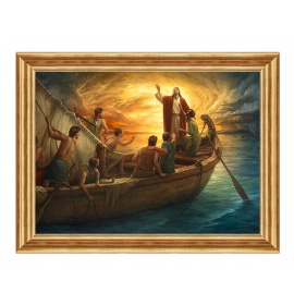 Pan Jezus na łodzi - 08 - Obraz religijny