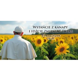 Papież Franciszek - 09 - Baner religijny - 200x100 cm