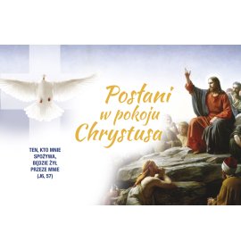 Posłani w pokoju Chrystusa - 08 - Baner religijny - 300x200