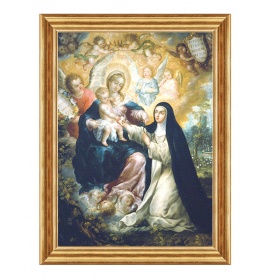 Święta Róża z Limy z Matką Bożą i Dzieciątkiem Jezus - 05 - Obraz religijny