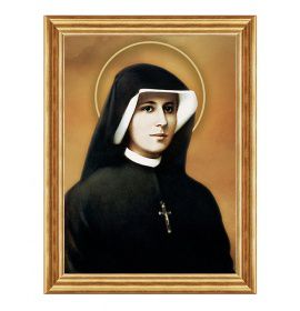 Święta Siostra Faustyna Kowalska - 09 - Prawa - Aureola - Obraz religijny