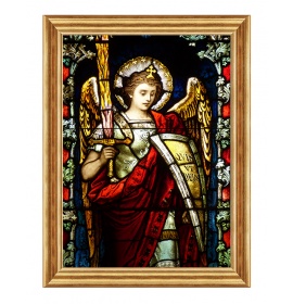 Święty Archanioł Michał - Witraż - 13 - Obraz religijny