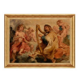 Święty Dawid grający na harfie - 07 - Obraz religijny