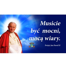 Święty Jan Paweł II - Baner religijny - 06 - 170x100 cm