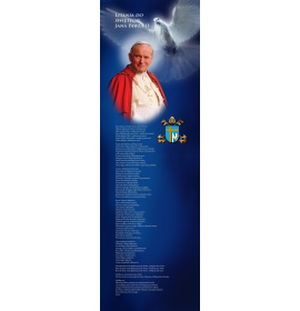 Święty Jan Paweł II - Baner religijny - 07 - 100x310 cm