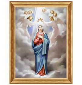 Ukoronowanie Najświętszej Maryi Panny - Ogród Różańcowy II - Obraz sakralny